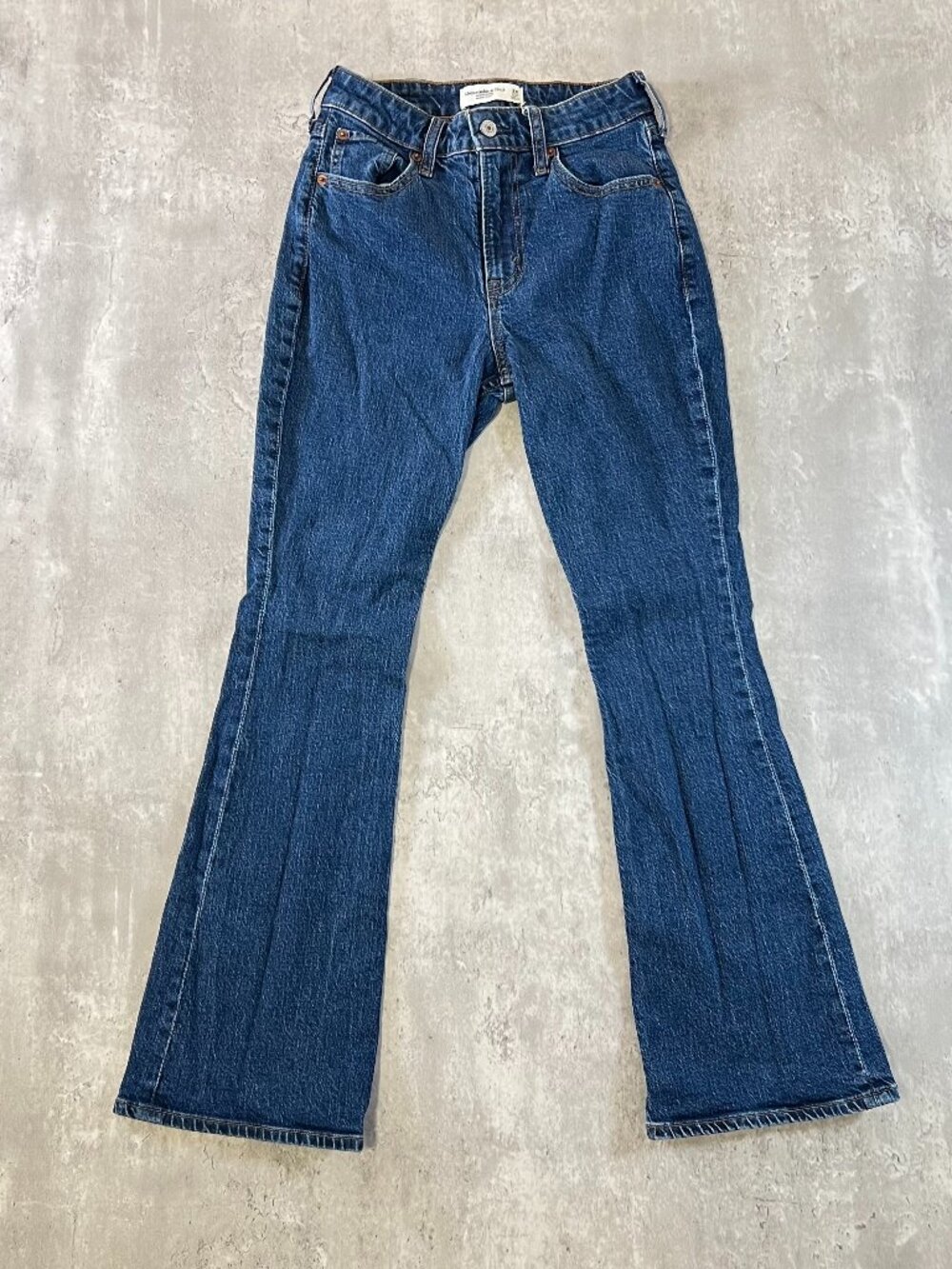Abercrombie Curve Love High Rise Bootcut Split Jeans Size 24 Regular